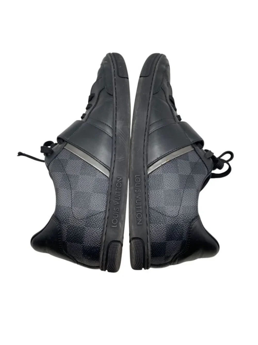 Louis Vuitton Graphite Low Cut Sneakers Size 7 Em0441 - Picture 9 of 13